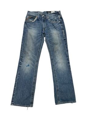 Ariat Western Bootcut Denim Distressed Jeans